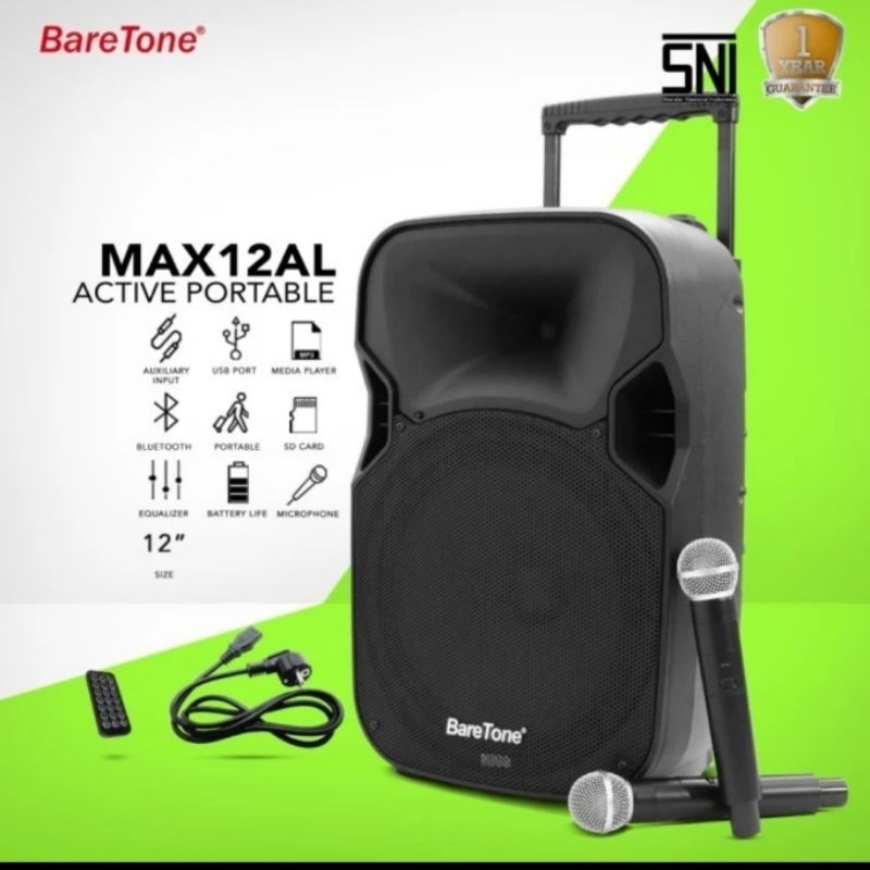 SPEAKER PORTABLE BARETONE SPEAKER KARAOEKE BARETONE BLUTOOTH RESMI BARETONE
