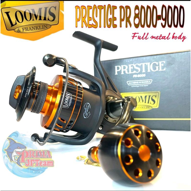 Reel loomis Prestige 8000 9000 Full Metal Body Auminium handle Pancing