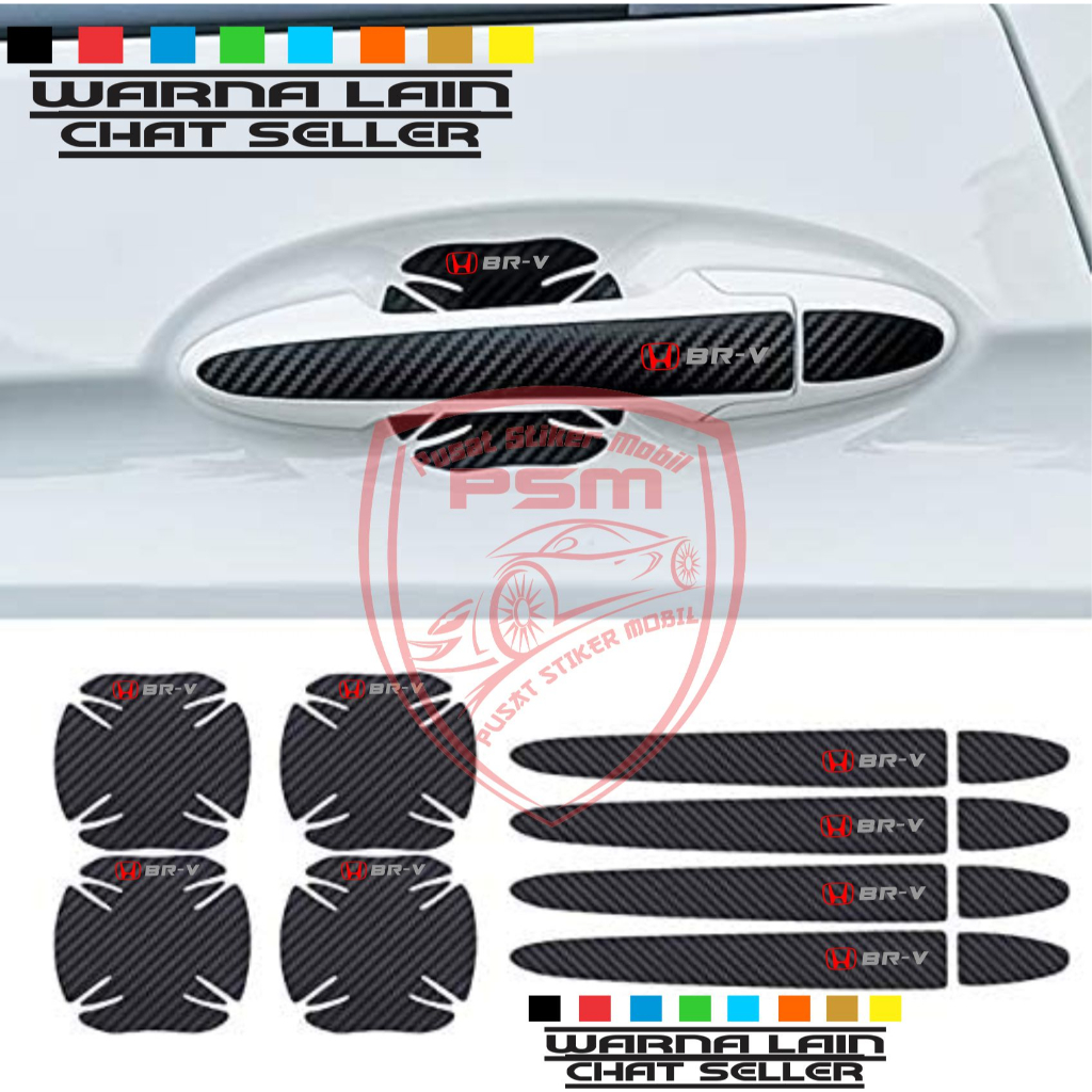 STIKER KARBON 3D PELINDUNG MOBIL CALYA STICKER ANTI GORES PINTU MOBIL TOYOTA CALYA ALL CALYA.