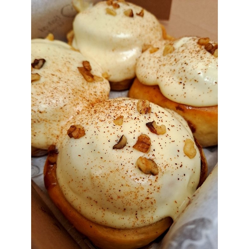 

NOB Cinnamon rolls. Walnut Cranberry. Beef & Cheese Rolls