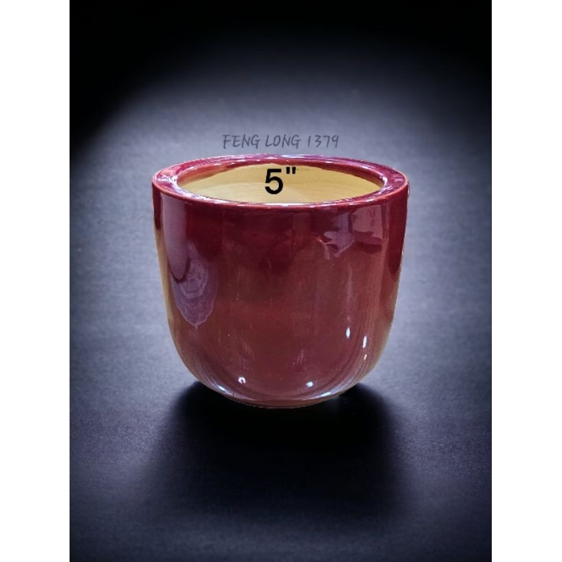 Hiolo Keramik Import Lurus Polos 5"