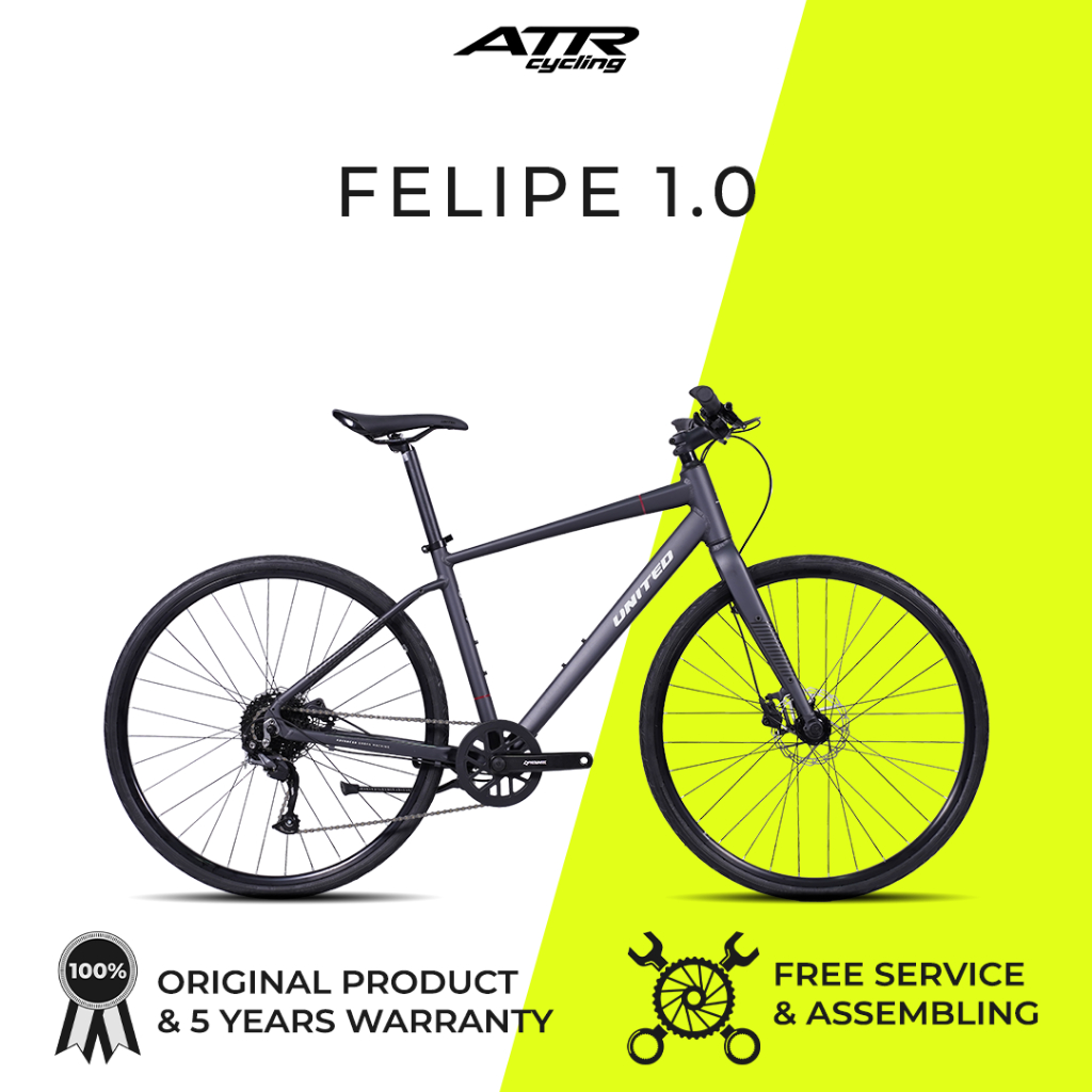 SEPEDA HYBRID UNITED  FELIPE 1.0 AL 700-9 (49)(22)GY-GY
