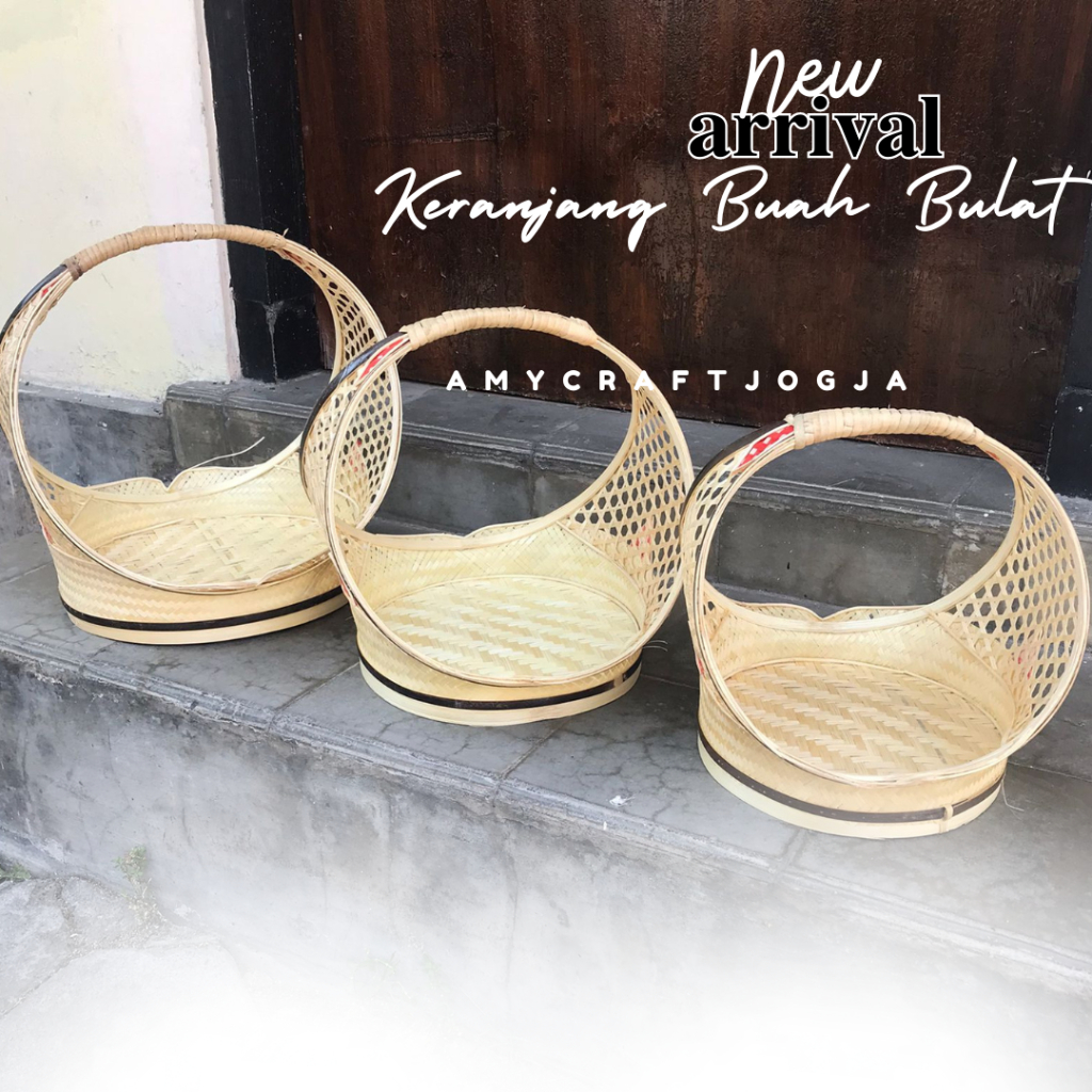 Keranjang Buah Bulat | keranjang anyam keranjang buah anyaman keranjang cantik keranjang murah keran