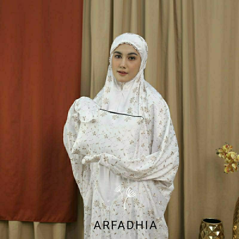 Mukena Terusan Dewasa Sutra Milo Prada Jumbo