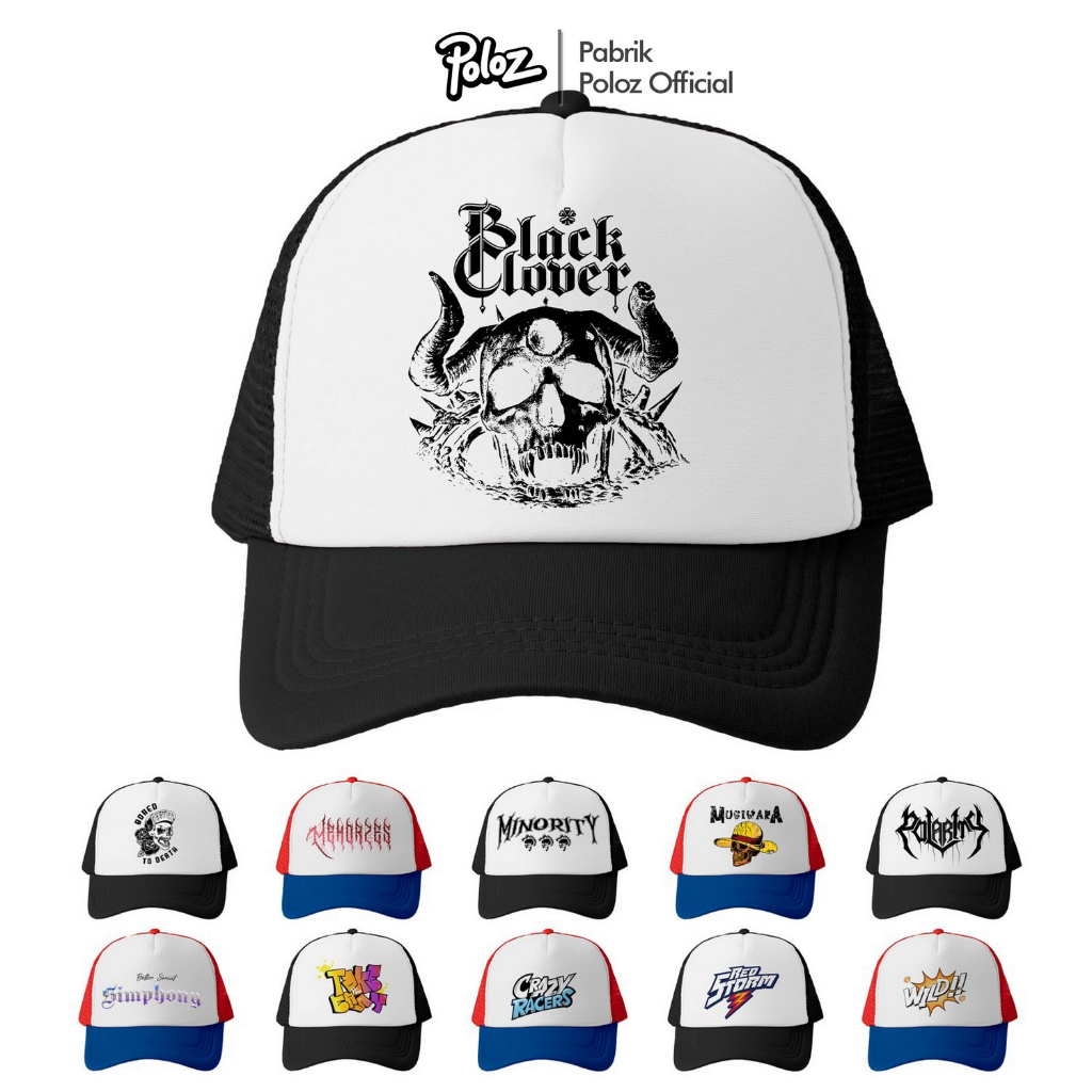 TOPI TRUCKER DEWASA SABLON ORIGINAL TOPI PRIA ANIME SABLON ORIGINAL TOPI DISTRO Topi Jaring Pria Log