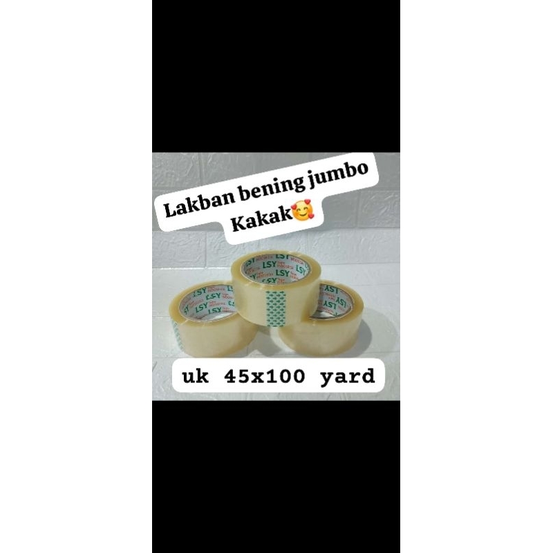 

3 PCS LAKBAN BENING JUMBO 45 MMX100YARD