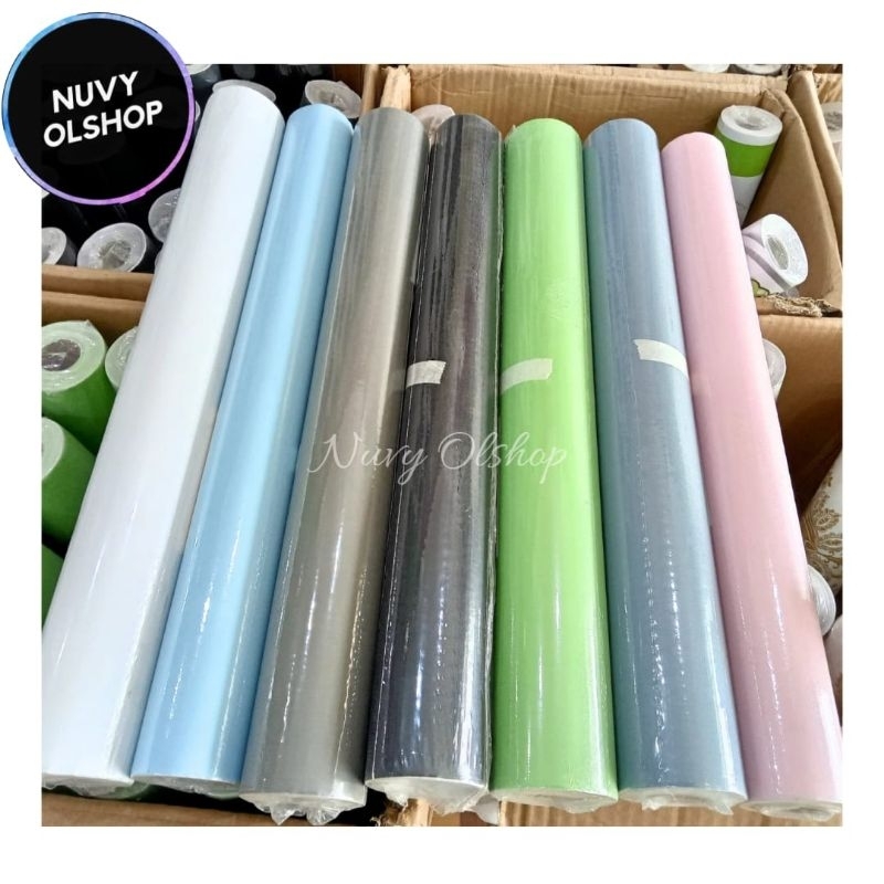 WALLPAPER DINDING POLOS BERSERAT/ wallpaper stiker dinding