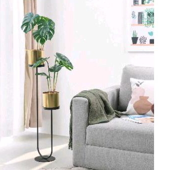 STANDING POT & POT GOLD 90&70cm DEKORASI