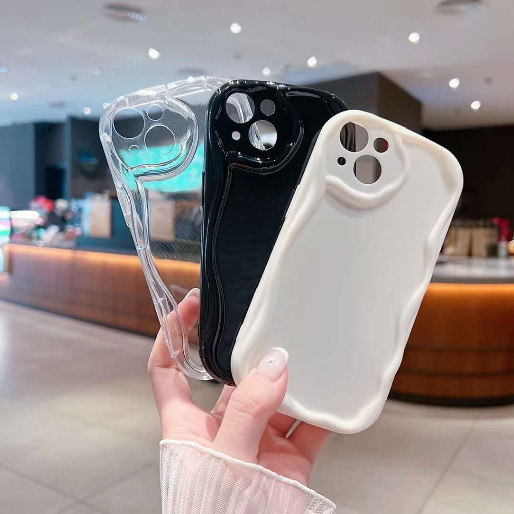 Case Hp Gelombang Curly Polosan Terbaru Untuk Oppo A54 4G Case Hp Murah Casing Hp Kekinian Case Hp T