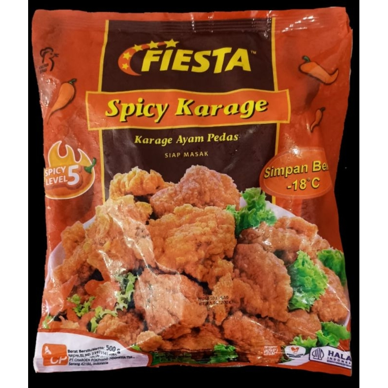 

Fiesta Spicy Karage 500gr Ayam Goreng Pedas Level 5
