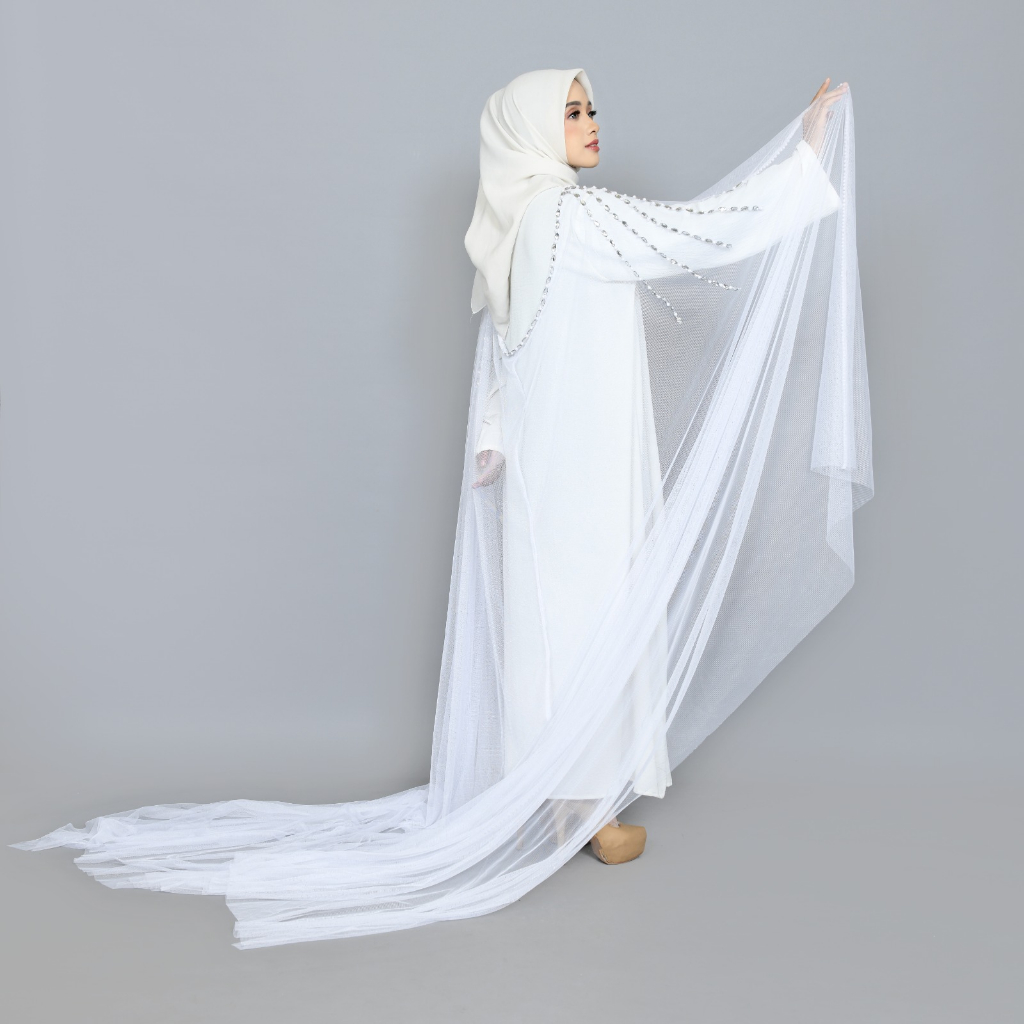 jku Hiasan Baju Pengantin/ Jubah Pengantin Elegan Handmade Mutiara