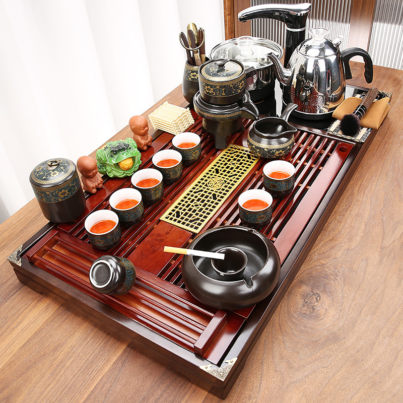 Chinese Tea Pot Set Kungfu Tea Set Tray Teapot Ceremony Komplit