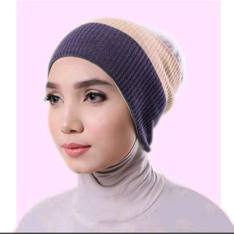 Inner rajut 2 warna 10 pcs/ciput rajut grosir/dalaman rajut