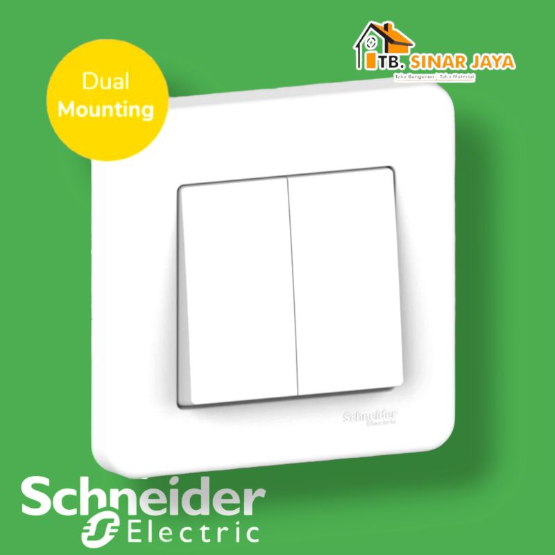 Schneider Leona Saklar Lampu Ganda