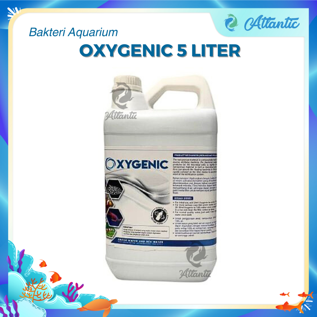 OXYGENIC Probiotik Ikan Bakteri Starter Aquarium Aquascape Kolam 5 Liter