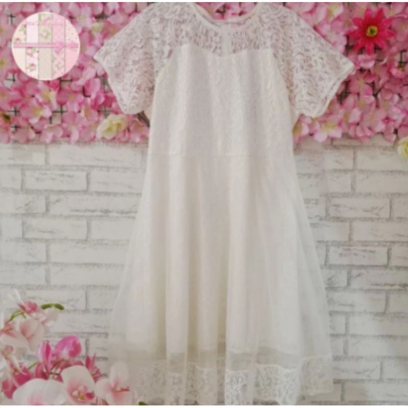 dress brokat big size/Dress brokat pesta big size