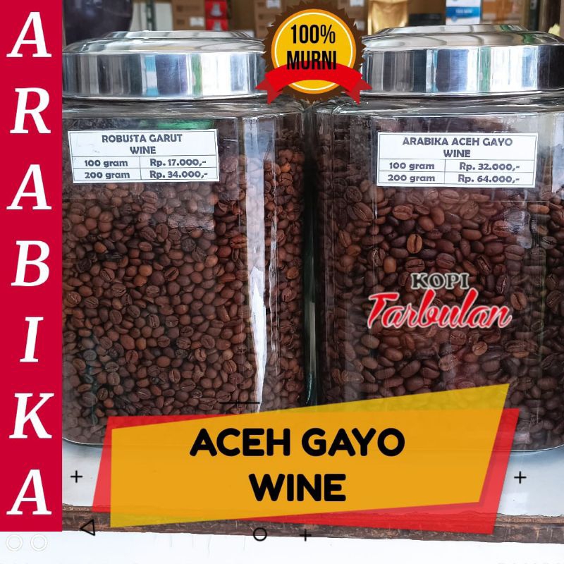 

Kopi Arabika Aceh Gayo Wine Netto 250 gram