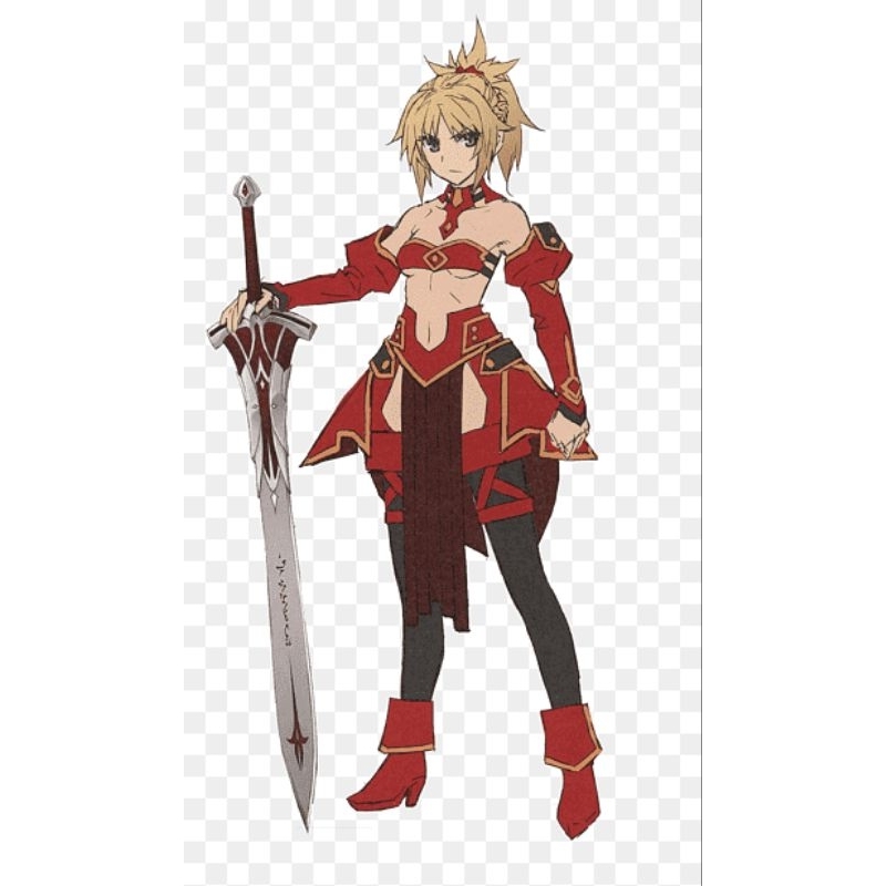 mainan katana kayu mordred FGO cosplay anime