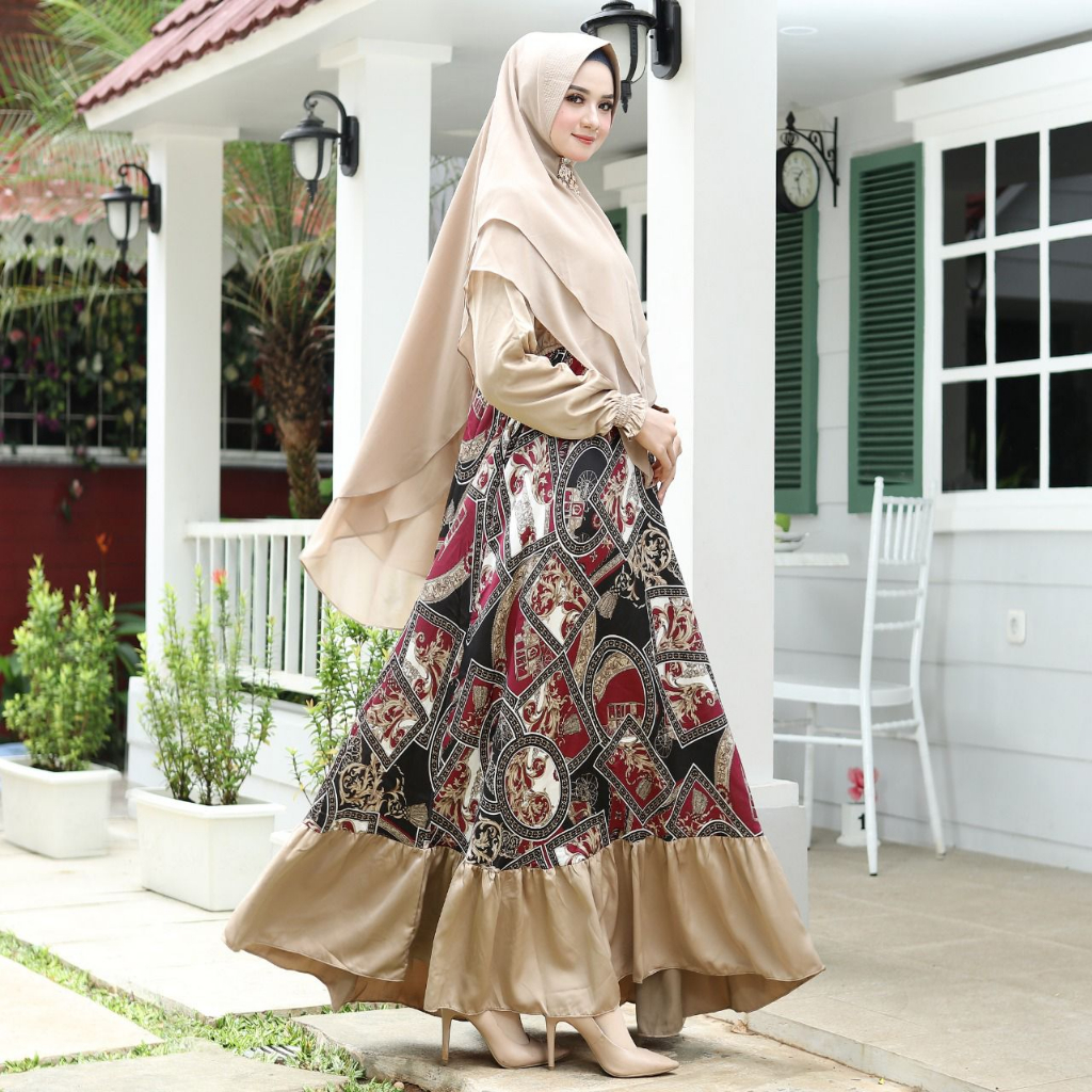 (DIJAMIN REALPICT) SUTRA PREMIUM SERIES | GAMIS PESTA PERNIKAHAN | DRESS MEWAH ELEGANT | SUTRA PREMI