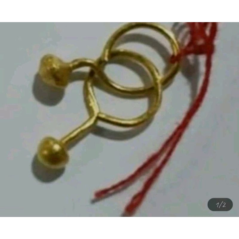 Anting Toge Emas 24K 99,99%.
