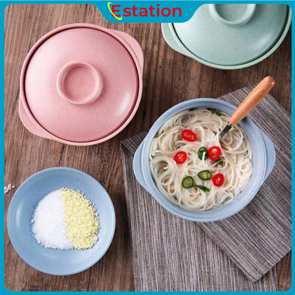 MANGKUK JERAMIMANGKOK JERAMI TUTUP 2-IN-1 (MANGKOK + TUTUP) |  MANGKUK JERAMI | MANGKOK WHEAT STRAW