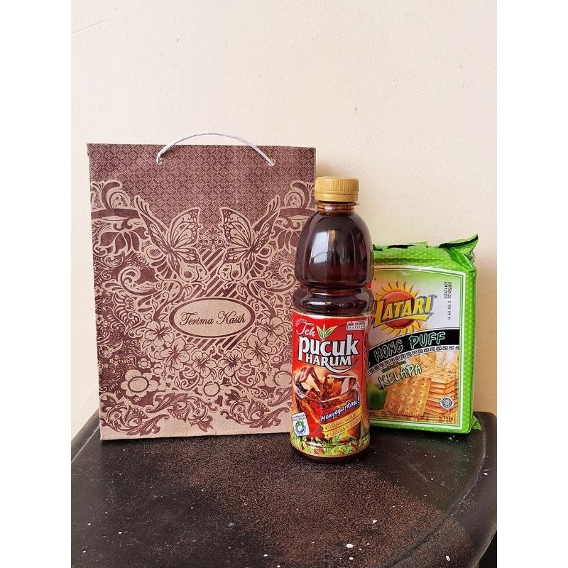 

Paperbag Motif Batik Terima Kasih UK. 16x5x21 Paper bag Motif Tas Kertas Hajatan 100pcs