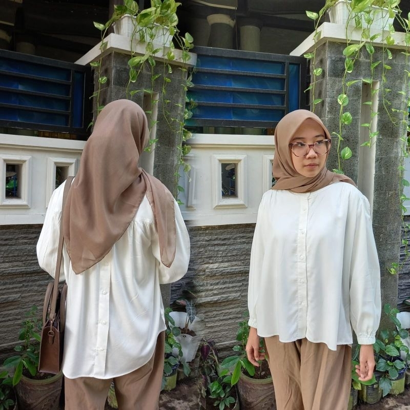 TURUN HARGA- BLOUSE/ KEMEJA RAYON TWILL | BLOUSE/ KEMEJA MOTIF SALUR