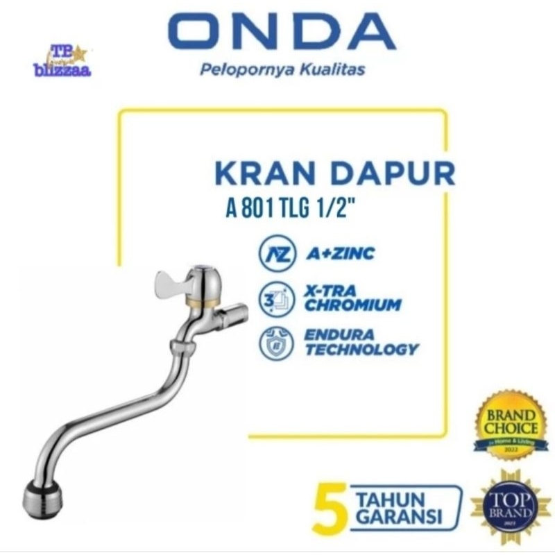 Keran Onda A801TLG Keran Dapur Cuci Piring Keran Bebek A 801 TLG Onda