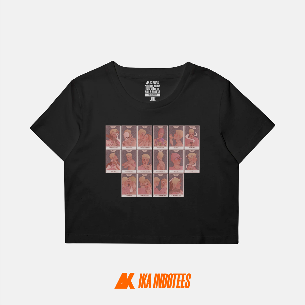 CROP TOP JUSTIN BIEBER "CHANGES ALBUM TARROT" | CROP TOP MUSIK | CROP TEE JUSTIN BIEBER | IKA INDOTE