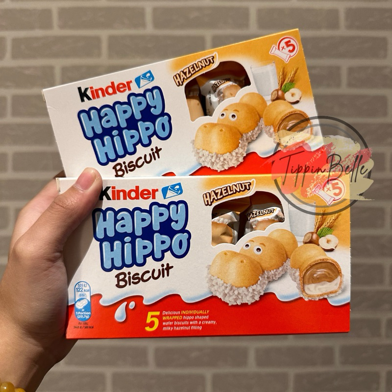 

Kinder Joy Happy Hippo Biscuit Hazelnut isi 5 ori Singapore