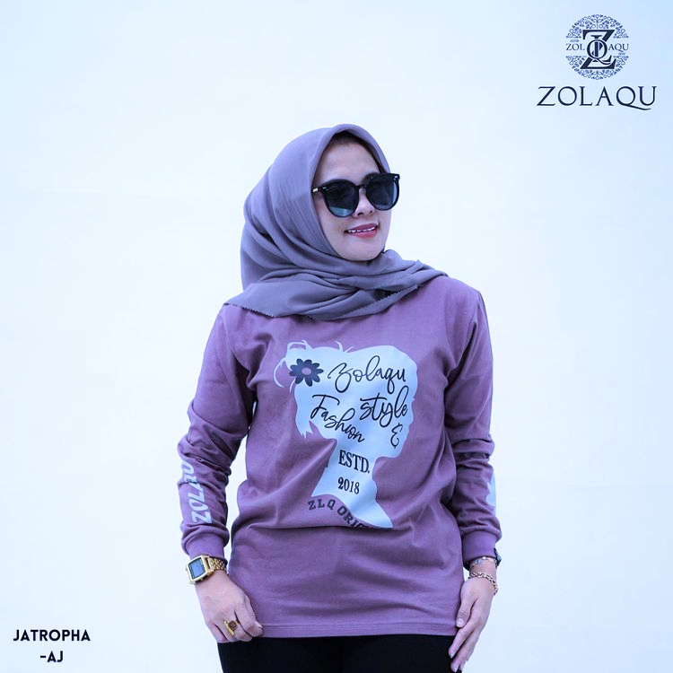 Kaos Atasan Wanita Muslimah Terbaru 2023 Kaos Zolaqu Jumbo