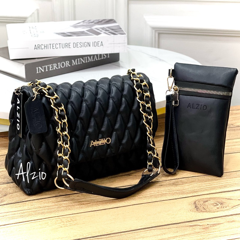 MURAH ALZIO - TAS WANITA SELEMPANG SHOULDER BAG KOREAN BAG STYLE - ALZIO DIAMOND BAG