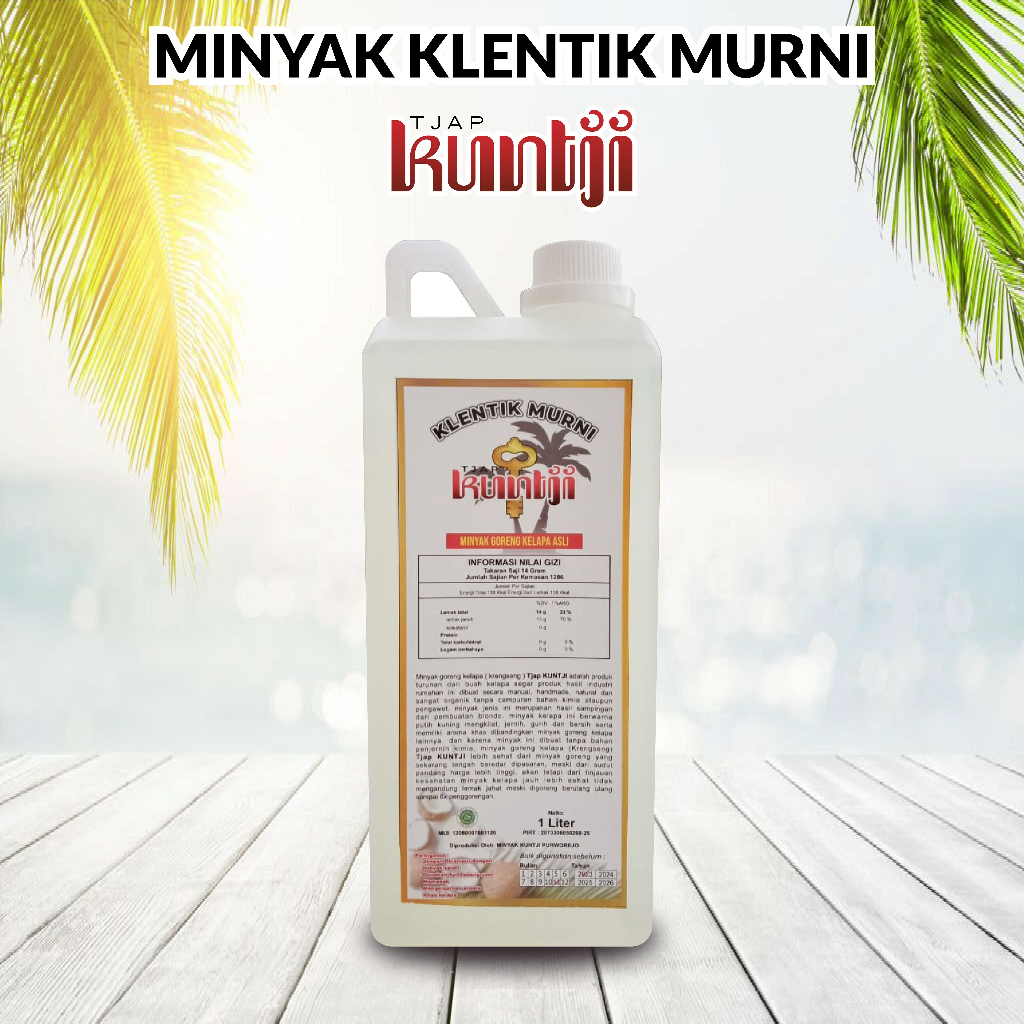 

Minyak Kelapa Klentik Kletik Keletik Murni Asli 1 Liter