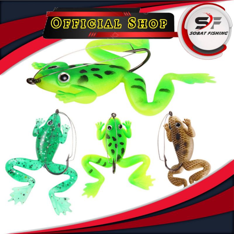 lure soft frog / umpan kodok tiruan