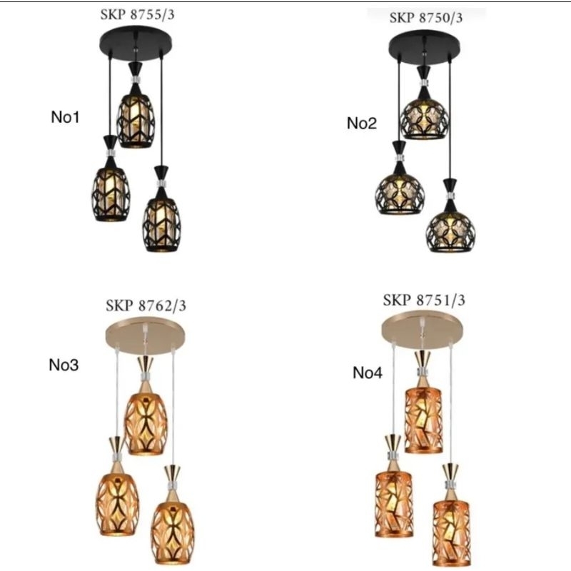 lampu gantung minimalis dekorasi meja makan
