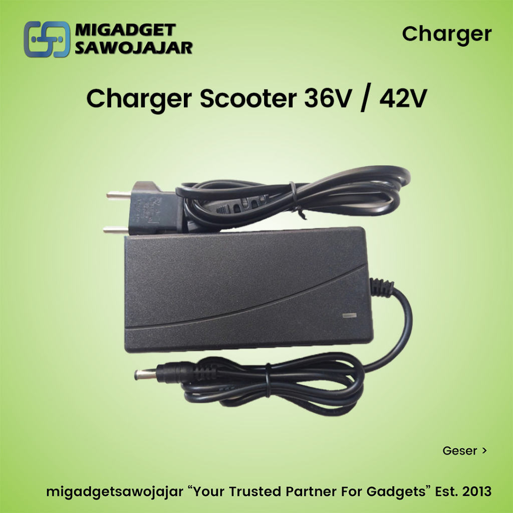 Charger 36V / 42V 2A Scooter Inokim Light Fiido Dyu Himo Cas Casan Ces