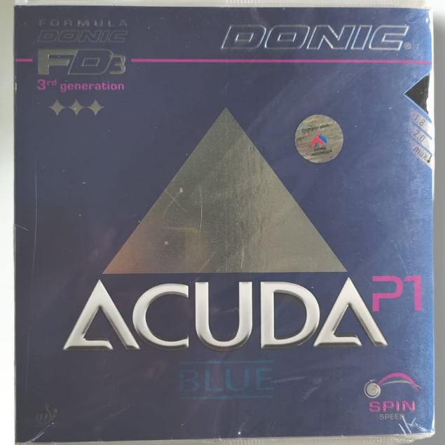 DONIC Acuda Blue P1 Karet Pingpong Rubber Tenis Meja