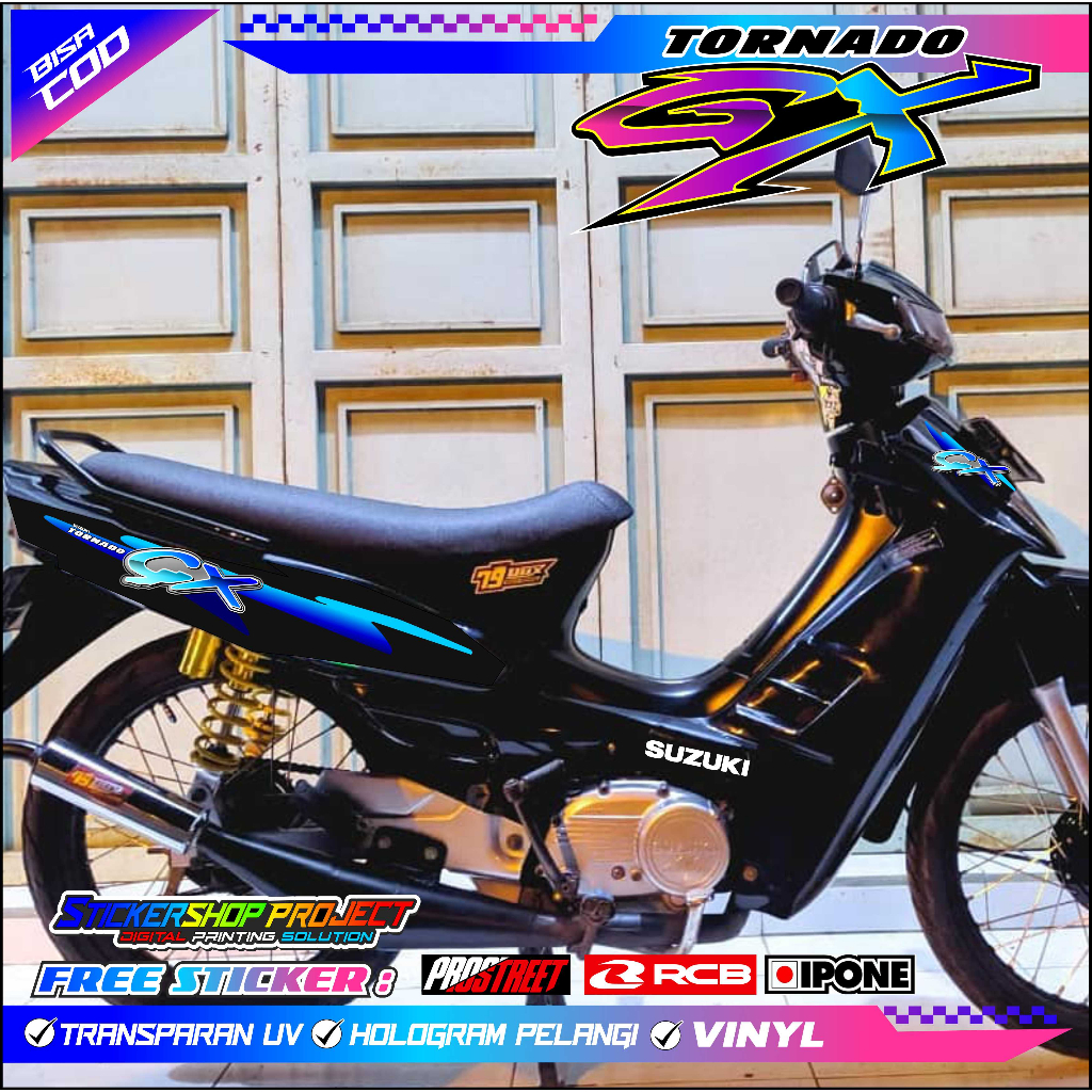 STRIPING VARIASI SUZUKI GX TORNADO / STICKER LIST MOTOR GX TORNADO