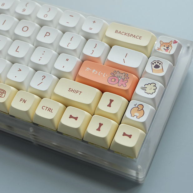 Zifriend Corgi Shiba Keycaps PBT Dye-sublimated XDA Height 139 Keys Customized Mechanical Keyboard Keycaps