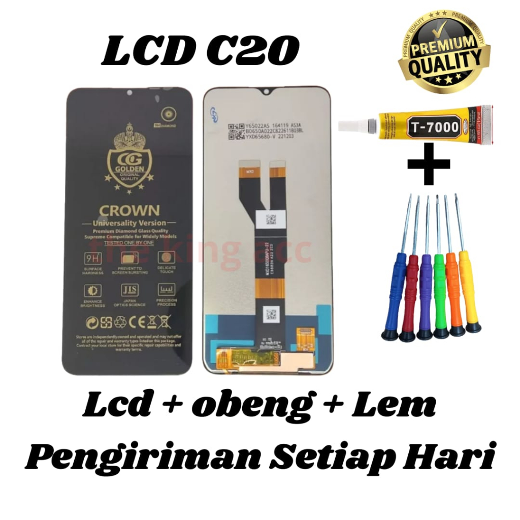 Lcd Touchscreen Realme C20 / Lcd Realme C20 Original (Free Lem Lcd+Obeng)