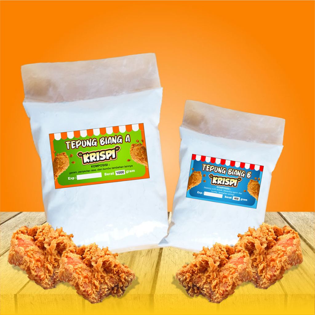 

Tepung Biang FRIED CHICKEN KFCGrade A & B Cap KRISPI Anti Gagal