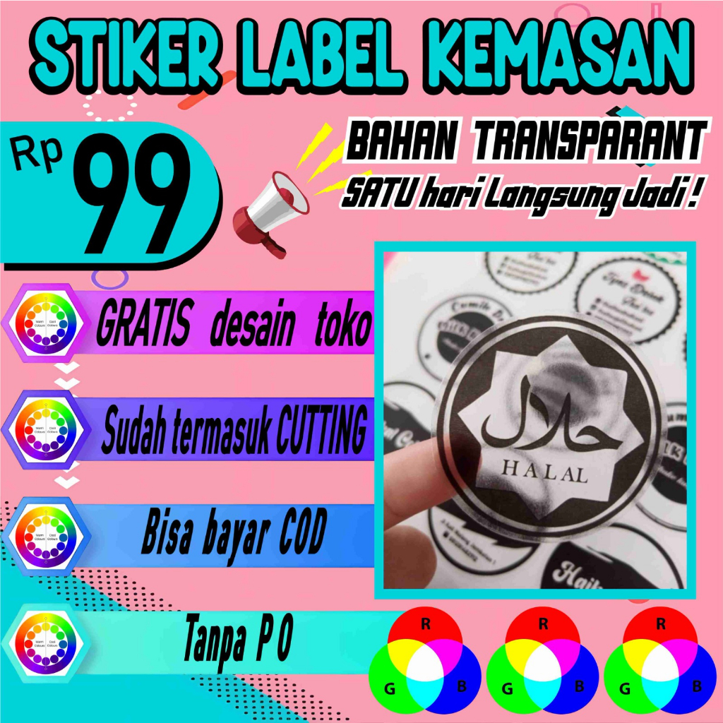 

CETAK STIKER TRANSPARAN LABEL OLSHOP MAKANAN MINUMAN MURAH SUDAH CUTTING SEHARI JADI