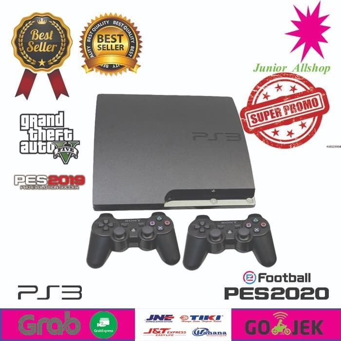 PS 3 SLIM CFW 120GB +1 STIK PS3 WIRELLES TERMURAH
