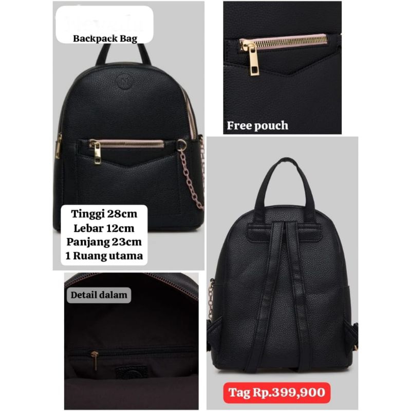 Tas BackPack Bag Wanita Nevada Cantik