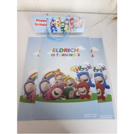 plastik snack oddbods / kantong snack oddbods / plastik bingkisan custom oddbods