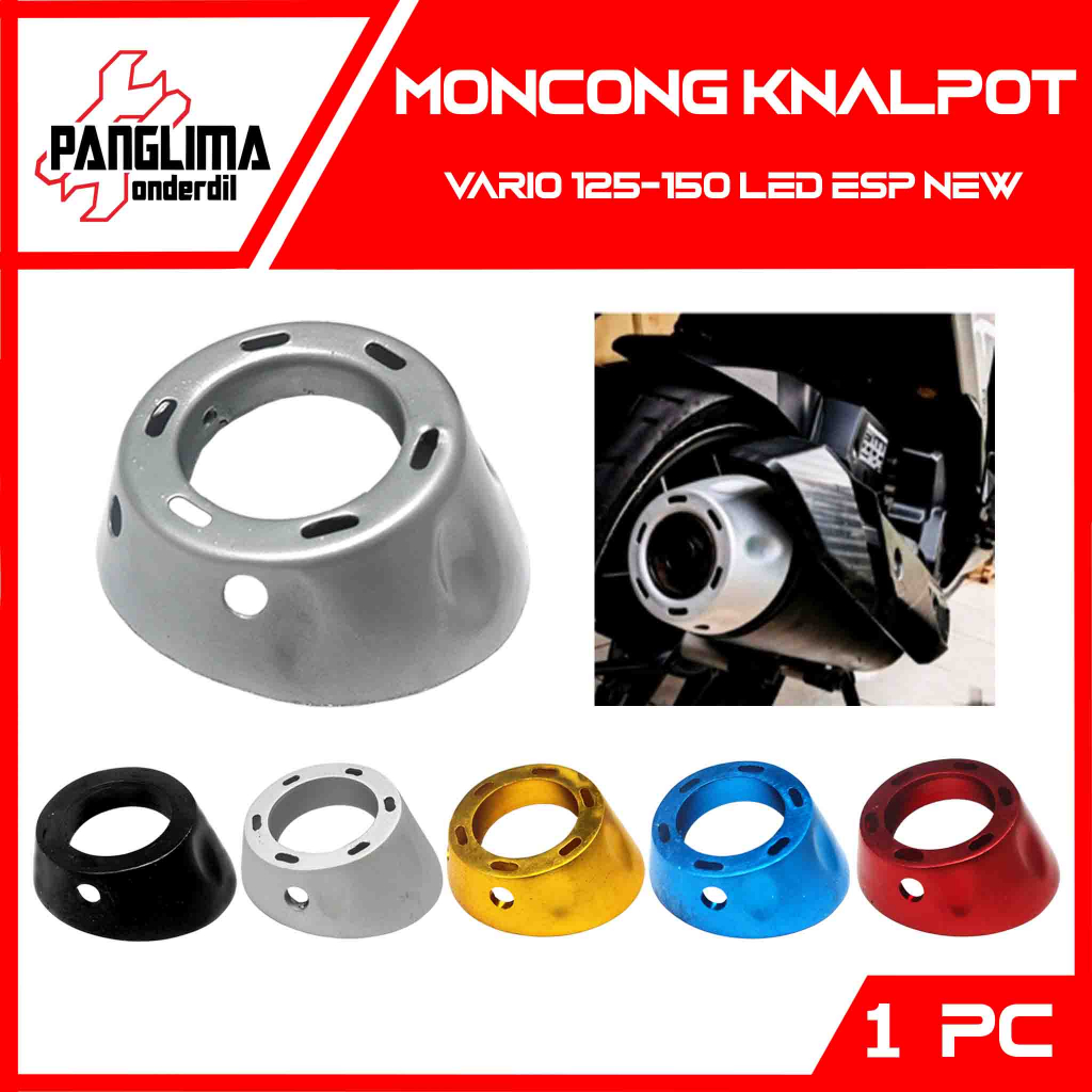 Moncong Knalpot Vario 125-150 LED eSP New-PCX Babet-Besi Universal-Untuk Semua Jenis Motor Beat-NMAX