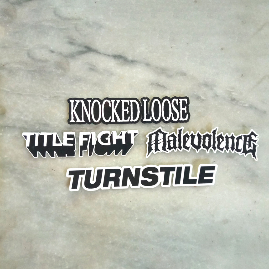 

Sticker Pack Band Hardcore - Knocked Loose | Title Fight | Malevolence | Turnstile