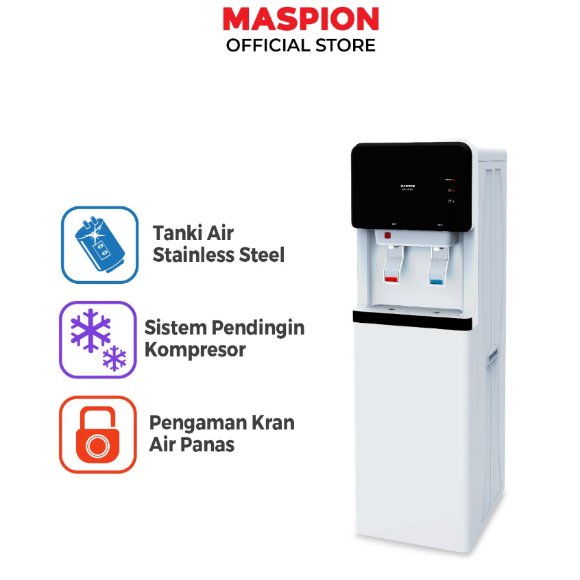 WATER DISPENSER MASPION MD 115 PAS / MASPION DISPENSER GALON ATAS MD 115 PAS