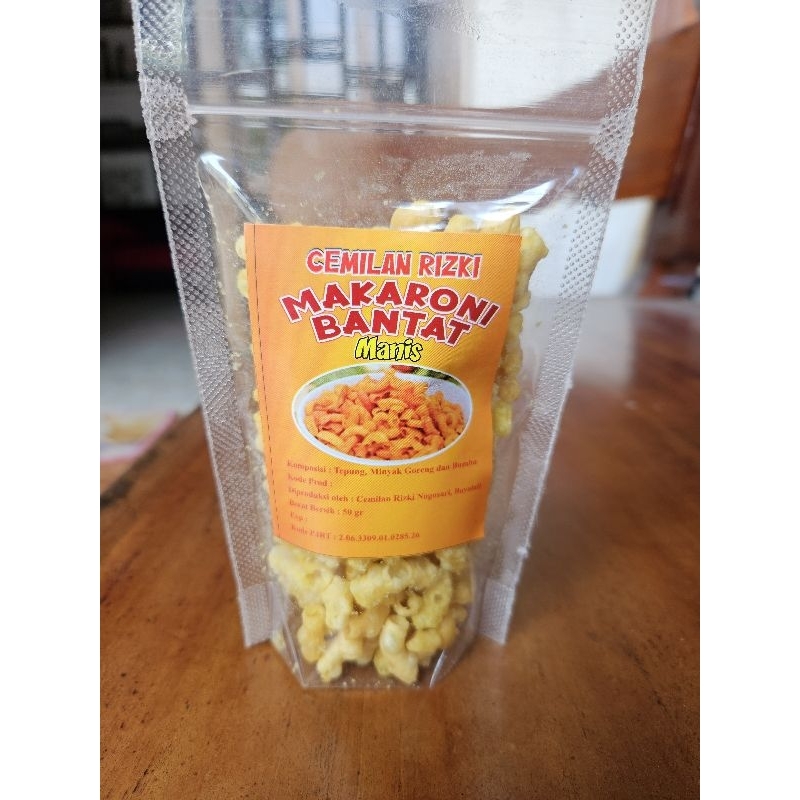 

cemilan rizki makarani bantat manis
