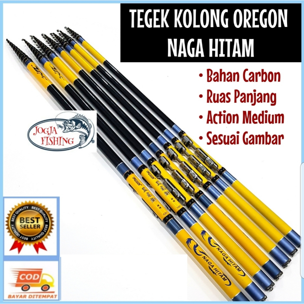 PROMO ... JORAN TEGEK CARBON KOLONG OREGON NAGA HITAM 360 450 540 630 RING SIAP PAKAI